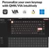 Keychron Q1 RGB Wired Custom Mechanical Keyboard, 75% Layout QMK/VIA Programmable Macro with Hot-swappable Gateron G Pro Blue Switch Double Gasket Compatible with Mac Windows Linux (White) -Version 2(Blue（Gateron G Pro Brown Switch）)