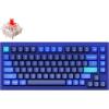 Keychron Q1 RGB Wired Custom Mechanical Keyboard, 75% Layout QMK/VIA Programmable Macro with Hot-swappable Gateron G Pro Blue Switch Double Gasket Compatible with Mac Windows Linux (White) -Version 2(Blue（Gateron G Pro Red Switch）)