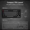 Keychron V1 8K 75% Wired Mechanical Keyboard with Programmable Knob, OSA PBT Keycaps, Hot-swappable with Keychron Super Brown Switchs, 8000 Hz Polling Rate, RGB Backlit for Mac Windows Linux(Keychron Red Switch)