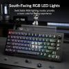 Keychron V1 8K 75% Wired Mechanical Keyboard with Programmable Knob, OSA PBT Keycaps, Hot-swappable with Keychron Super Brown Switchs, 8000 Hz Polling Rate, RGB Backlit for Mac Windows Linux(Keychron Banana Switch)