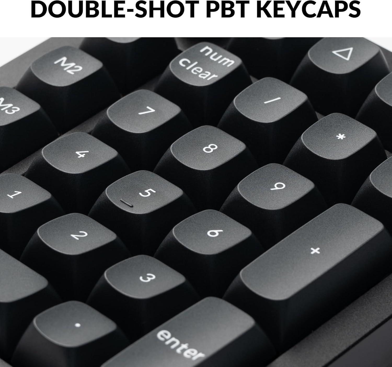 imageKeychron Q0 Plus Wired Full Aluminum Custom Number Pad QMKVIA Programmable Macro with Hotswappable Gateron G Pro Brown Switch Compatible with Mac Windows Linux BlackHotswap Gateron G Pro Brown Switch