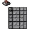 Keychron K0 Max Wireless Low-Profile Number Pad, QMK/VIA Programmable, Hot-Swappable Brown Switch, RGB Backlit, 2.4GHz & Bluetooth 5.3, 1000Hz Polling Rate, with Knob, for Windows/Mac(Brown Switch)