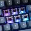 Keychron V2 Wired Custom Mechanical Keyboard Knob Version, 65% Layout QMK/VIA Programmable with Hot-swappable K Pro Brown Switch Compatible with Mac Windows Linux (Frosted Black-Translucent)(Knob+Frosted Black – Translucent)