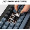 Keychron V2 Wired Custom Mechanical Keyboard Knob Version, 65% Layout QMK/VIA Programmable with Hot-swappable K Pro Brown Switch Compatible with Mac Windows Linux (Frosted Black-Translucent)(Frosted Black – Translucent))