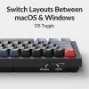 Keychron V2 Wired Custom Mechanical Keyboard Knob Version, 65% Layout QMK/VIA Programmable with Hot-swappable K Pro Brown Switch Compatible with Mac Windows Linux (Frosted Black-Translucent)(Carbon Black – Solid)