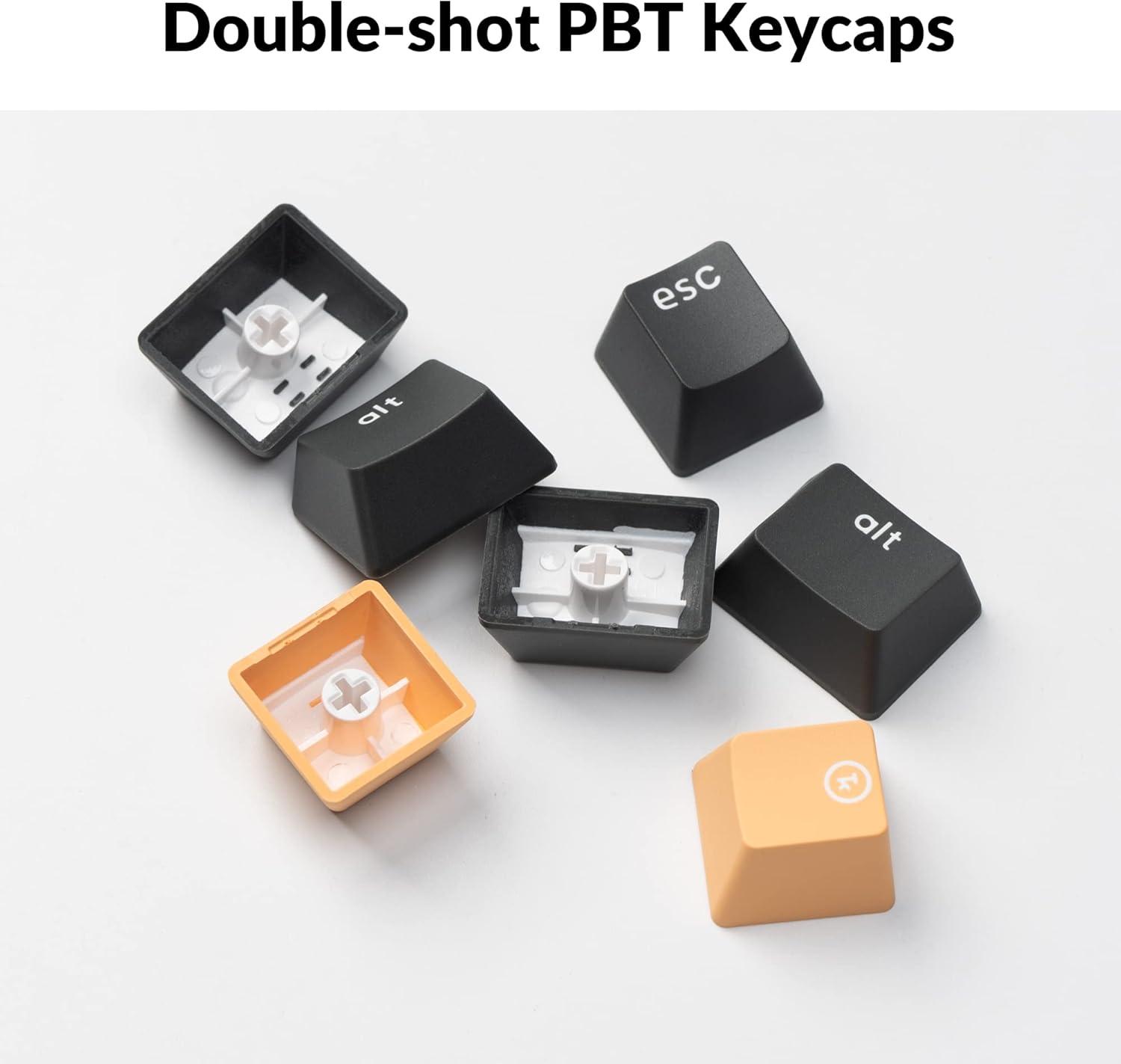 imageKeychron C1 Pro QMKVIA Custom Wired Mechanical Keyboard TKL Layout 87Keys Programmable PBT Keycaps RGB Backlight K Pro Brown Switch for Mac Windows LinuxBrown Switch