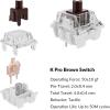 Keychron C1 Pro QMK/VIA Custom Wired Mechanical Keyboard, TKL Layout 87-Keys Programmable PBT Keycaps RGB Backlight K Pro Brown Switch for Mac Windows Linux(Brown Switch)