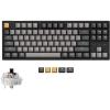 Keychron C1 Pro QMK/VIA Custom Wired Mechanical Keyboard, TKL Layout 87-Keys Programmable PBT Keycaps RGB Backlight K Pro Brown Switch for Mac Windows Linux(Brown Switch)