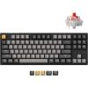 Keychron C1 Pro QMK/VIA Custom Wired Mechanical Keyboard, TKL Layout 87-Keys Programmable PBT Keycaps RGB Backlight K Pro Brown Switch for Mac Windows Linux(Red Switch)