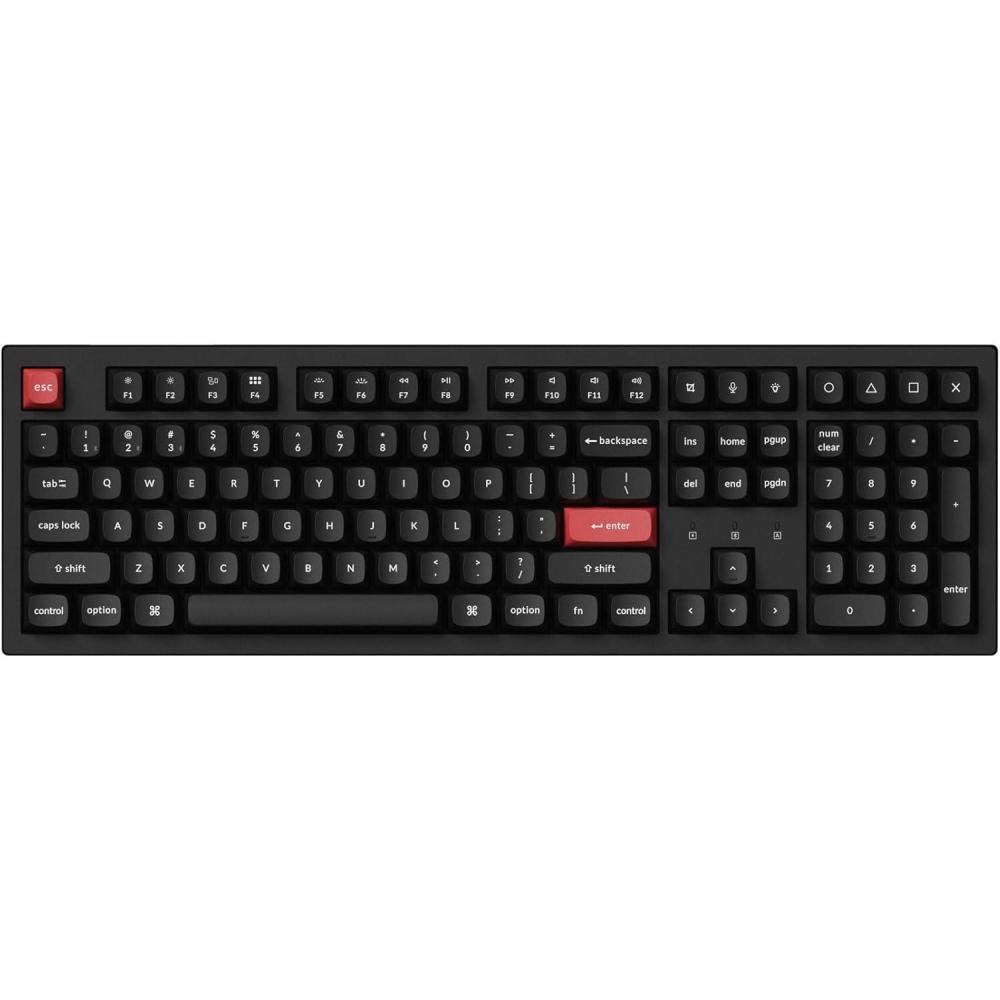 imageKeychron K10 Pro QMKVIA Custom Wireless Mechanical Keyboard 100 Full Size 108 Keys Programmable White Backlight Banana Switch BluetoothUSBC Wired Gaming Keyboard for Mac Windows LinuxBanana Switch