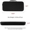 Keychron Carrying Case for Q6/V6/K10 Pro/K10 HE – Black EVA Hard Shell Canvas Bag with Comfortable Handle for Travel & Storage