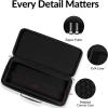 Keychron Carrying Case for Q6/V6/K10 Pro/K10 HE – Black EVA Hard Shell Canvas Bag with Comfortable Handle for Travel & Storage
