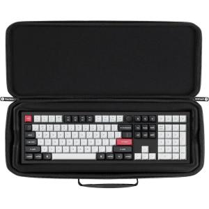 Keychron Carrying Case for Q6/V6/K10 Pro/K10 HE – Black EVA Hard Shell Canvas Bag with Comfortable Handle for Travel & Storage