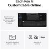 Keychron Q11 Ultra 8K Polling Rate Wireless Split Ergonomic Mechanical Keyboard, 75% Split Layout with 2 Knobs, 2.4 GHz/Bluetooth/Wired, Aluminum Hot-Swappable RGB Banana Switch for Mac Windows Linux(Keychron Silk POM Banana Switch)