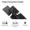 Keychron Q11 Ultra 8K Polling Rate Wireless Split Ergonomic Mechanical Keyboard, 75% Split Layout with 2 Knobs, 2.4 GHz/Bluetooth/Wired, Aluminum Hot-Swappable RGB Banana Switch for Mac Windows Linux(Keychron Silk POM Brown Switch)