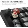 Keychron V10 Ultra 8K Wireless Mechanical Keyboard, 75% Alice Ergonomic Layout, 8000Hz 2.4GHz/Bluetooth 5.3/USB-C Wired, Hot-Swappable ZMK Custom Keyboard with Knob,PBT Keycaps for Mac & Windos(Black-Browns witch)