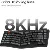 Keychron V10 Ultra 8K Wireless Mechanical Keyboard, 75% Alice Ergonomic Layout, 8000Hz 2.4GHz/Bluetooth 5.3/USB-C Wired, Hot-Swappable ZMK Custom Keyboard with Knob,PBT Keycaps for Mac & Windos(Black-Red switch)