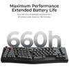 Keychron V10 Ultra 8K Wireless Mechanical Keyboard, 75% Alice Ergonomic Layout, 8000Hz 2.4GHz/Bluetooth 5.3/USB-C Wired, Hot-Swappable ZMK Custom Keyboard with Knob,PBT Keycaps for Mac & Windos(Black-Browns witch)