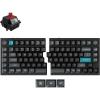 Keychron Q11 Ultra 8K Polling Rate Wireless Split Ergonomic Mechanical Keyboard, 75% Split Layout with 2 Knobs, 2.4 GHz/Bluetooth/Wired, Aluminum Hot-Swappable RGB Banana Switch for Mac Windows Linux(Keychron Silk POM Red Switch)