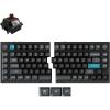 Keychron Q11 Ultra 8K Polling Rate Wireless Split Ergonomic Mechanical Keyboard, 75% Split Layout with 2 Knobs, 2.4 GHz/Bluetooth/Wired, Aluminum Hot-Swappable RGB Banana Switch for Mac Windows Linux(Keychron Silk POM Brown Switch)