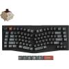 Keychron V10 Ultra 8K Wireless Mechanical Keyboard, 75% Alice Ergonomic Layout, 8000Hz 2.4GHz/Bluetooth 5.3/USB-C Wired, Hot-Swappable ZMK Custom Keyboard with Knob,PBT Keycaps for Mac & Windos(Black-Browns witch)