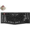 Keychron V10 Ultra 8K Wireless Mechanical Keyboard, 75% Alice Ergonomic Layout, 8000Hz 2.4GHz/Bluetooth 5.3/USB-C Wired, Hot-Swappable ZMK Custom Keyboard with Knob,PBT Keycaps for Mac & Windos(Black-Red switch)