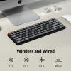 Keychron K3 Version 2, 84 Keys Ultra-Slim Wireless/Wired Mechanical Keyboard with White LED Backlit, Low-Profile Gateron Mechanical Blue Switch Compatible with Mac Windows(Bule Switch)