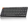 Keychron K3 Version 2, 84 Keys Ultra-Slim Wireless/Wired Mechanical Keyboard with White LED Backlit, Low-Profile Gateron Mechanical Blue Switch Compatible with Mac Windows(Keychron Red Switch)