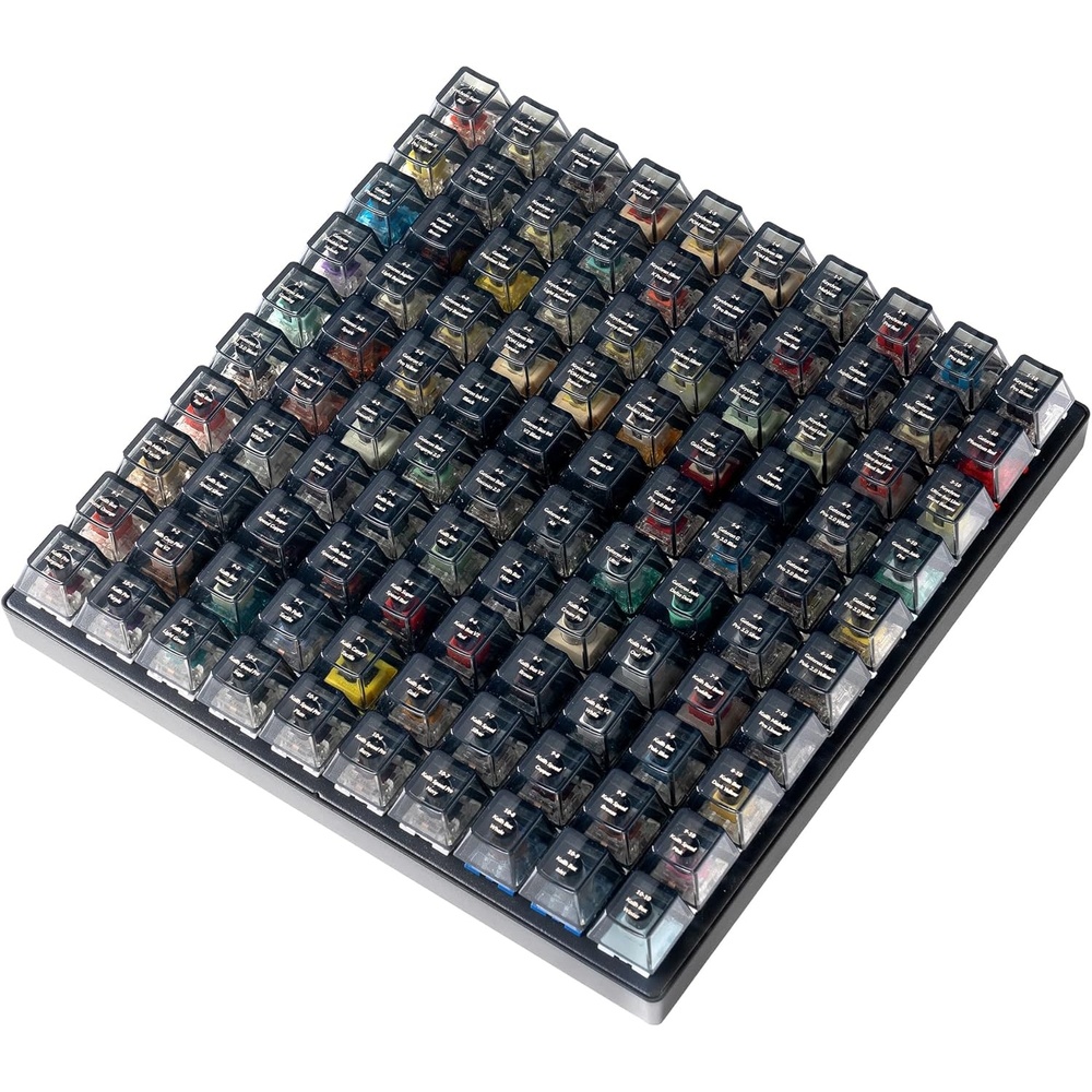 imageKeychron Switch Tester 100 Max Edition 88 Mechanical amp 12 Magnetic HE Switches Testing Kit with 100 Labeled Keycaps Includes KeychronGateronKailhHuano Pro Mechanical Keyboard Feel100Switch Max Edition