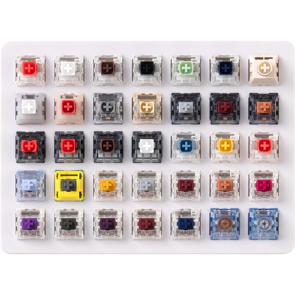 imageKeychron Switch Tester 100 Max Edition 88 Mechanical amp 12 Magnetic HE Switches Testing Kit with 100 Labeled Keycaps Includes KeychronGateronKailhHuano Pro Mechanical Keyboard Feel35Switch Kailh Edition