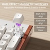 Keychron K10 HE Hall Effect Keyboard, Ultra-Fast Lime Silent Banana Magnetic Switch, Full-Size Tri-Mode Wireless Keyboard with Rapid Trigger, Adjustable Actuation, RGB, Aluminum + Wood Frame(White)