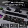 Keychron K10 HE Hall Effect Keyboard, Ultra-Fast Lime Silent Banana Magnetic Switch, Full-Size Tri-Mode Wireless Keyboard with Rapid Trigger, Adjustable Actuation, RGB, Aluminum + Wood Frame(Black)