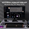 Keychron K10 HE Hall Effect Keyboard, Ultra-Fast Lime Silent Banana Magnetic Switch, Full-Size Tri-Mode Wireless Keyboard with Rapid Trigger, Adjustable Actuation, RGB, Aluminum + Wood Frame(Black)