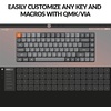 Keychron K3 Max Low-Profile Wireless Mechanical Keyboard, 75% Layout 2.4 GHz Bluetooth QMK White Backlight Ultra-Slim with Gateron Brown Switch Compatible with Mac Windows Linux(Low Profile Gateron Brown Switch)