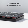 Keychron K3 Max Low-Profile Wireless Mechanical Keyboard, 75% Layout 2.4 GHz Bluetooth QMK White Backlight Ultra-Slim with Gateron Brown Switch Compatible with Mac Windows Linux(Low Profile Gateron Red Switch)
