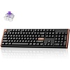 Keychron K10 HE Hall Effect Keyboard, Ultra-Fast Lime Silent Banana Magnetic Switch, Full-Size Tri-Mode Wireless Keyboard with Rapid Trigger, Adjustable Actuation, RGB, Aluminum + Wood Frame(Black)