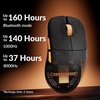 Keychron G3 8K Carbon Fiber Wireless Gaming Mouse, 30000 DPI – PAW 3950 Sensor, 47±3g Ultra-Lightweight, Wired/BT/2.4GHz, 160Hr Battery Life, 5 Programmable Buttons, Windows/Mac/Linux – Black(Black)