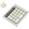 Keychron Q0 Max Wireless Custom Mechanical Numpad, 2.4 GHz/Bluetooth 5.1/Wired QMK Number Pad, RGB Hot-Swappable with Gateron Brown Switch for Laptop Mac Windows Linux – White(Gateron Jupiter Banana Switch-White)