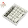 Keychron Q0 Max Wireless Custom Mechanical Numpad, 2.4 GHz/Bluetooth 5.1/Wired QMK Number Pad, RGB Hot-Swappable with Gateron Brown Switch for Laptop Mac Windows Linux – White(Gateron Jupiter Red Switch-White)