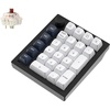 Keychron Q0 Max Wireless Custom Mechanical Numpad, 2.4 GHz/Bluetooth 5.1/Wired QMK Number Pad, RGB Hot-Swappable with Gateron Brown Switch for Laptop Mac Windows Linux – White(Gateron Jupiter Brown Switch-Black)