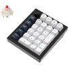 Keychron Q0 Max Wireless Custom Mechanical Numpad, 2.4 GHz/Bluetooth 5.1/Wired QMK Number Pad, RGB Hot-Swappable with Gateron Brown Switch for Laptop Mac Windows Linux – White(Gateron Jupiter Red Switch-Black)
