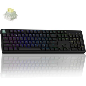 Keychron K10 HE Wireless Hall Effect Keyboard, Full-Size, Rapid Trigger, Adjustable Actuation, 2.4GHz/Bluetooth/Wired, RGB Backlit, Lime Magnetic Switch, for Mac/Windows/Linux(Lime Banana Switch)