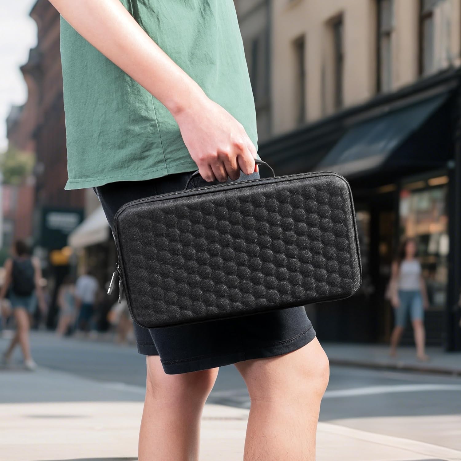 image:imageKeychron Carrying Case for K3 K3 Pro K3 Max S1 Black EVA Hard Shell Canvas Bag with Comfortable Handle for Travel amp StorageK2