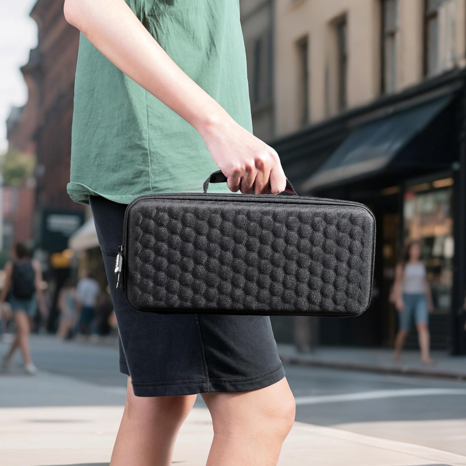 image:imageKeychron Carrying Case for K3 K3 Pro K3 Max S1 Black EVA Hard Shell Canvas Bag with Comfortable Handle for Travel amp StorageK3