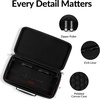 Keychron Carrying Case for K3 / K3 Pro / K3 Max / S1 – Black EVA Hard Shell Canvas Bag with Comfortable Handle for Travel & Storage(K2)