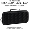 Keychron Carrying Case for K3 / K3 Pro / K3 Max / S1 – Black EVA Hard Shell Canvas Bag with Comfortable Handle for Travel & Storage(K3)