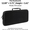 Keychron Carrying Case for K3 / K3 Pro / K3 Max / S1 – Black EVA Hard Shell Canvas Bag with Comfortable Handle for Travel & Storage(Q1)