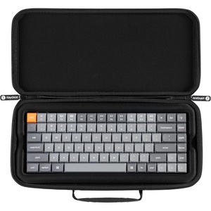 Keychron Carrying Case for K3 / K3 Pro / K3 Max / S1 – Black EVA Hard Shell Canvas Bag with Comfortable Handle for Travel & Storage(K3)