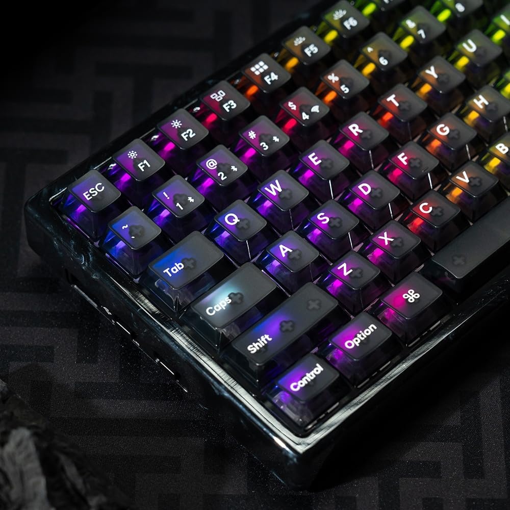 image:imageKeychron K2 HE Wireless Hotswappable RGB Backlight Aluminum Nebula Switch Gray Special EditionHotswap Nebula Switch Resin