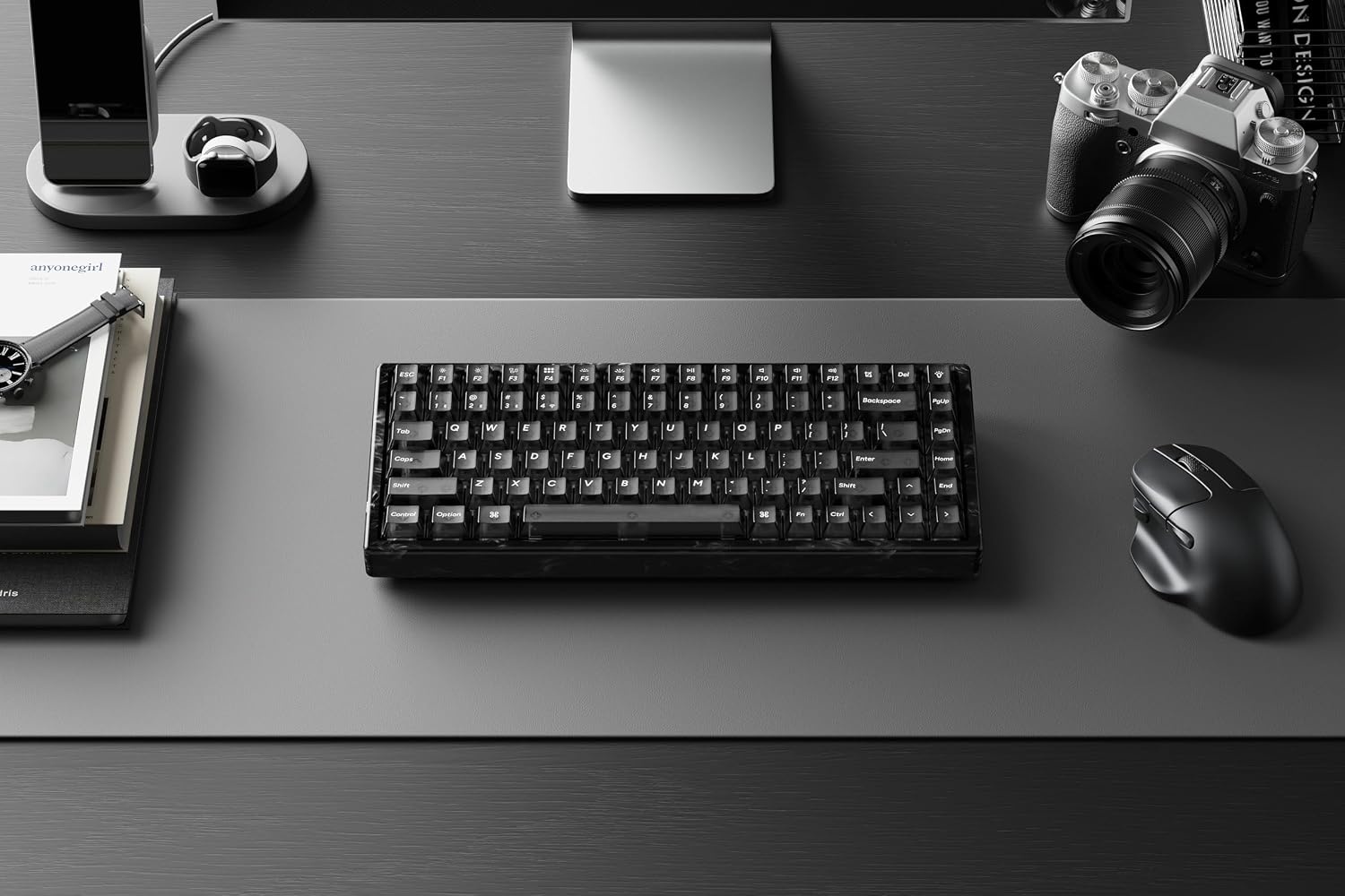 image:imageKeychron K2 HE Wireless Hotswappable RGB Backlight Aluminum Nebula Switch Gray Special EditionHotswap Nebula Switch Resin